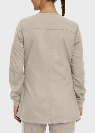 Landau Proflex Women's Snap Front Warm Up Solid Scrub Jacket