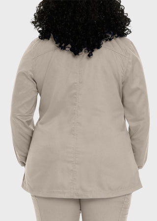 Landau Proflex Women's Snap Front Warm Up Solid Scrub Jacket