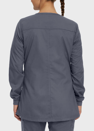 Landau Proflex Women's Snap Front Warm Up Solid Scrub Jacket