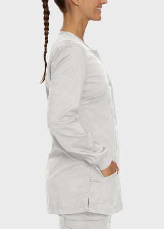 Landau Proflex Women's Snap Front Warm Up Solid Scrub Jacket