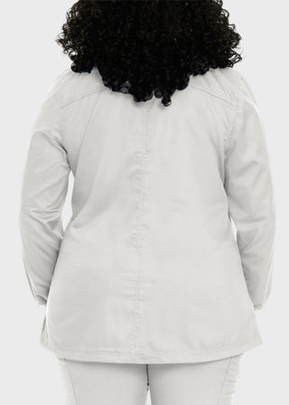 Landau Proflex Women's Snap Front Warm Up Solid Scrub Jacket