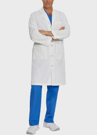 Landau Mens 43.5 inches Full Length Three Pocket Medical Lab Coat