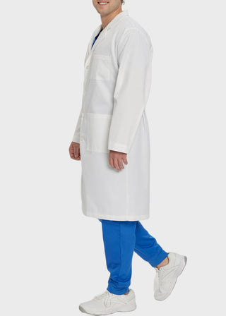 Landau Mens 43.5 inches Full Length Three Pocket Medical Lab Coat