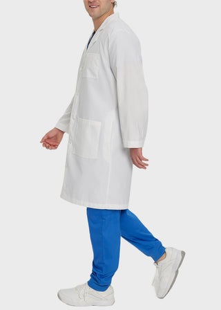 Landau Mens Three Pocket 43.5 inch Tall Medical Lab Coat