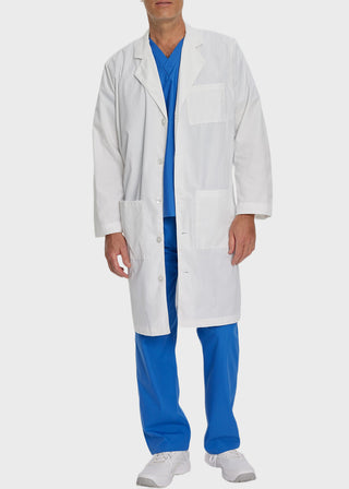 Landau Mens Three Pocket 43.5 inch Tall Medical Lab Coat