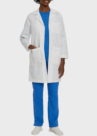 Landau Women 38 Inches Three Pocket Medical Lab Coat