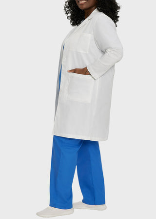 Landau Women 38 Inches Three Pocket Medical Lab Coat