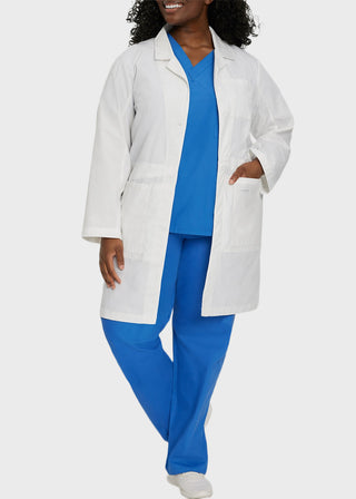 Landau Women Traditional Notebook White Lab Coat