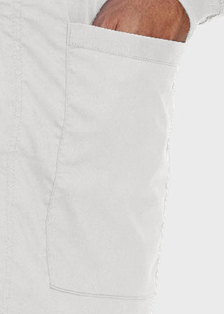 Landau Proflex Men's Knit Collar Snap Front Solid Scrub Jacket