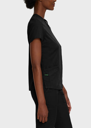 Landau Proflex Women's Modern V-Neck Tunic Solid Scrub Top