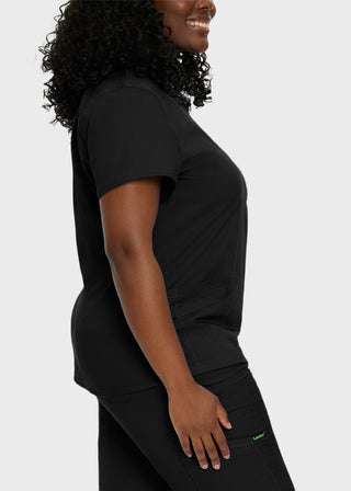 Landau Proflex Women's Modern V-Neck Tunic Solid Scrub Top