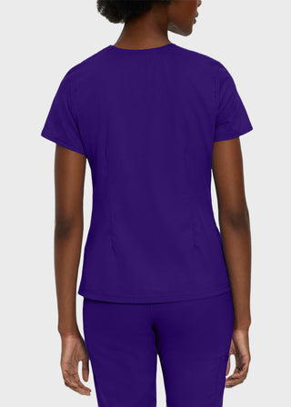 Landau Proflex Women's Modern V-Neck Tunic Solid Scrub Top