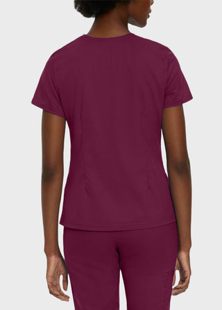 Landau Proflex Women's Modern V-Neck Tunic Solid Scrub Top