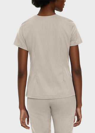 Landau Proflex Women's Modern V-Neck Tunic Solid Scrub Top