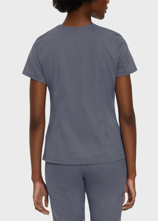 Landau Proflex Women's Modern V-Neck Tunic Solid Scrub Top