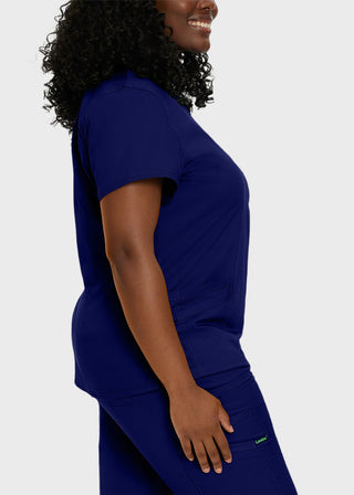 Landau Proflex Women's Modern V-Neck Tunic Solid Scrub Top