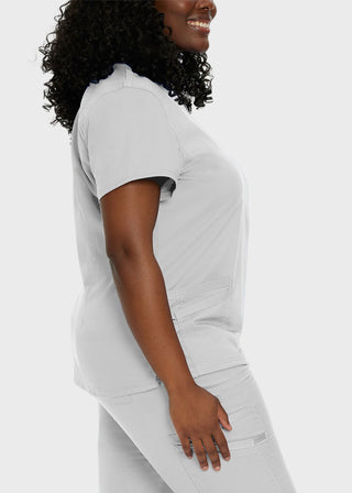 Landau Proflex Women's Modern V-Neck Tunic Solid Scrub Top