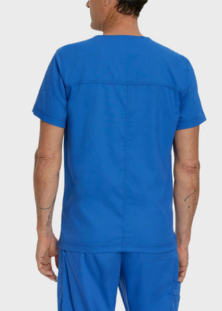 Landau Proflex Men's V-Neck Chest Pocket Solid Scrub Top