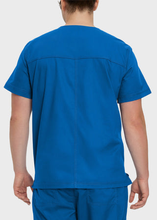 Landau Proflex Men's V-Neck Chest Pocket Solid Scrub Top