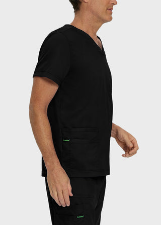 Landau Proflex Men's V-Neck Chest Pocket Solid Scrub Top