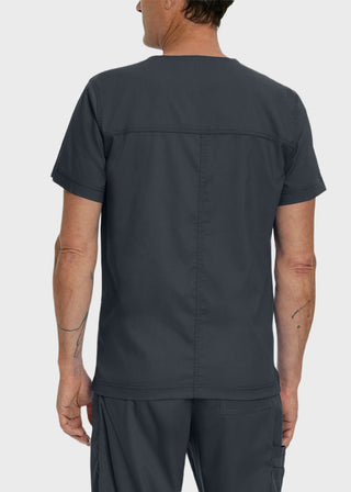 Landau Proflex Men's V-Neck Chest Pocket Solid Scrub Top