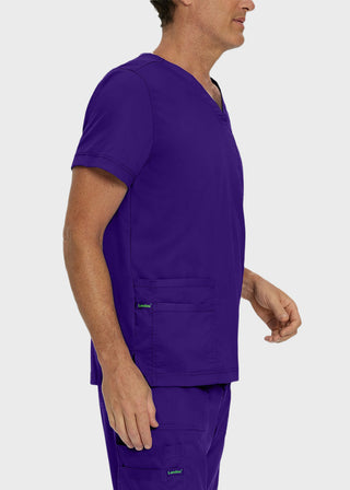 Landau Proflex Men's V-Neck Chest Pocket Solid Scrub Top