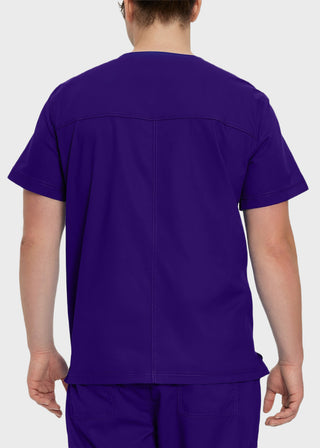 Landau Proflex Men's V-Neck Chest Pocket Solid Scrub Top