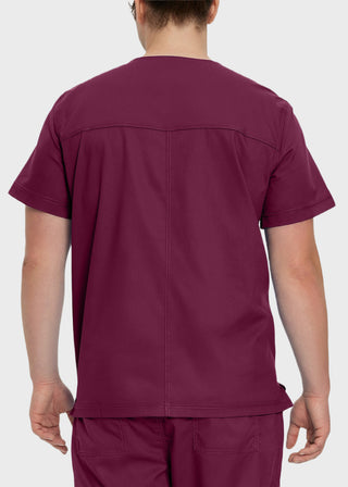 Landau Proflex Men's V-Neck Chest Pocket Solid Scrub Top