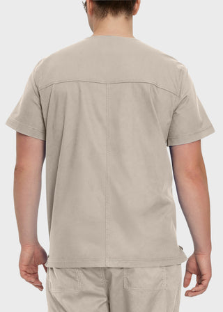 Landau Proflex Men's V-Neck Chest Pocket Solid Scrub Top
