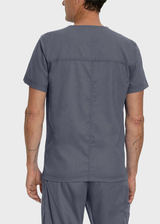 Landau Proflex Men's V-Neck Chest Pocket Solid Scrub Top