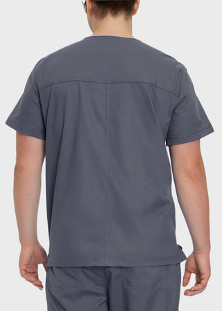 Landau Proflex Men's V-Neck Chest Pocket Solid Scrub Top