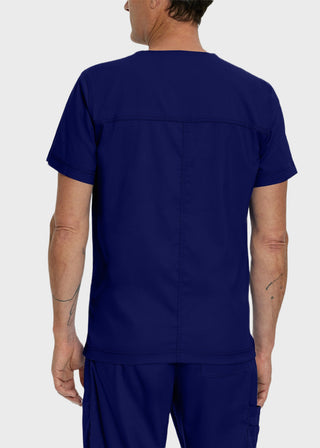Landau Proflex Men's V-Neck Chest Pocket Solid Scrub Top