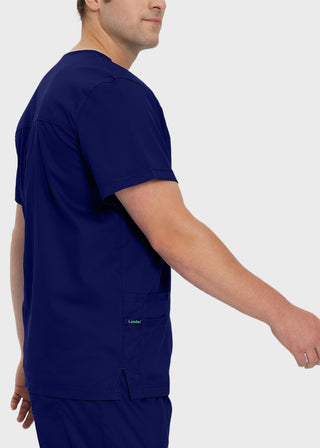 Landau Proflex Men's V-Neck Chest Pocket Solid Scrub Top