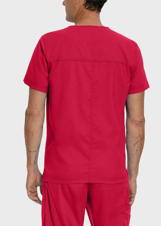 Landau Proflex Men's V-Neck Chest Pocket Solid Scrub Top