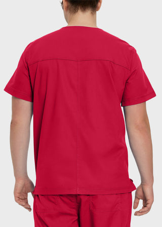 Landau Proflex Men's V-Neck Chest Pocket Solid Scrub Top