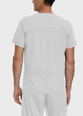 Landau Proflex Men's V-Neck Chest Pocket Solid Scrub Top
