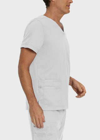 Landau Proflex Men's V-Neck Chest Pocket Solid Scrub Top