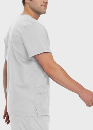 Landau Proflex Men's V-Neck Chest Pocket Solid Scrub Top