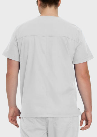 Landau Proflex Men's V-Neck Chest Pocket Solid Scrub Top