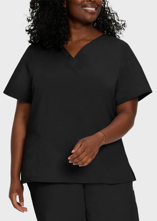 Free Embroidery Women's Double Pocket V-Neck Nursing Top