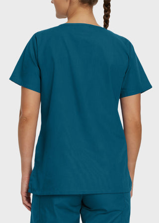 Free Embroidery Women's Double Pocket V-Neck Nursing Top