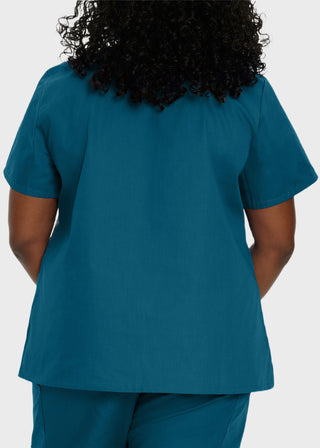 Landau ScrubZone Women's Double Pocket V-Neck Nursing Top