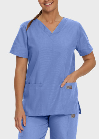 Landau ScrubZone Women's Double Pocket V-Neck Nursing Top
