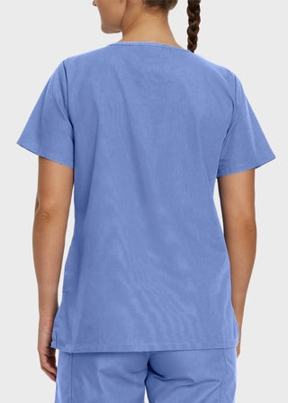 Landau ScrubZone Women's Double Pocket V-Neck Nursing Top
