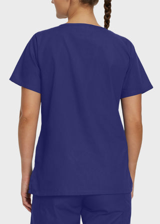 Free Embroidery Women's Double Pocket V-Neck Nursing Top