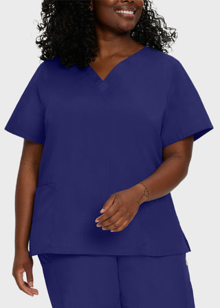 Free Embroidery Women's Double Pocket V-Neck Nursing Top