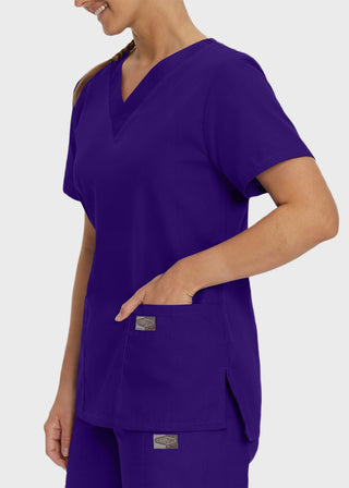 Landau ScrubZone Women's Double Pocket V-Neck Nursing Top