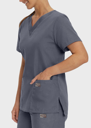 Free Embroidery Women's Double Pocket V-Neck Nursing Top