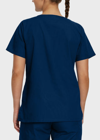 Landau ScrubZone Women's Double Pocket V-Neck Nursing Top