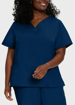 Free Embroidery Women's Double Pocket V-Neck Nursing Top